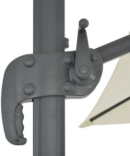 vidaXL Parasol wiszący z aluminiowym słupkiem, 400x300 cm, piaskowy - Parasole ogrodowe - miniaturka - grafika 8