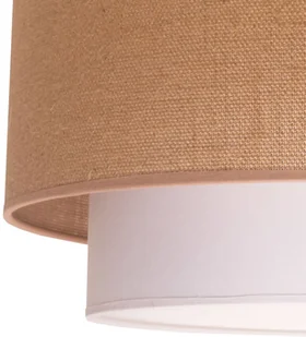 Euluna Lampa wisząca Boho, podwójna, juta brąz/ biała - Lampy sufitowe - miniaturka - grafika 5