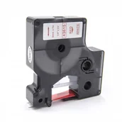 Papier do drukarek - Dymo 43615, 6mm x 7m, czerwony druk / biały podkład, taśma zamiennik - miniaturka - grafika 1