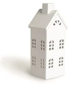 Świeczniki - Excelsa domek dla ptaków latarnia, ceramiczny, biały, 8 x 8 x 23 cm 60365 - miniaturka - grafika 1