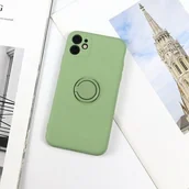 Etui i futerały do telefonów - Beline Beline Etui Silicone Ring iPhone 12 mini green apple - miniaturka - grafika 1