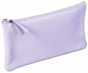 Pojemniki biurowe - Clairefontaine Clairefontaine kolorowy skórzany płaski piórnik - liliowy 410146C - miniaturka - grafika 1