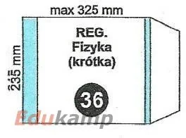 Fol-Plast okładki Okładka szkolna Fizyka regulowana nr.36 235x325mm OK40FP - Dyplomy i okładki - miniaturka - grafika 2
