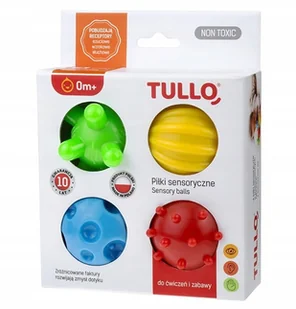 Piłki Sensoryczne Jeżyki Faktury Zestaw 4SZT Tullo - Zabawki sensoryczne - miniaturka - grafika 11
