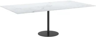 vidaXL Lumarko Blat stołu, biały, 120x65 cm, 8 mm, szkło z teksturą marmuru 322260 - Meble modułowe i akcesoria - miniaturka - grafika 2
