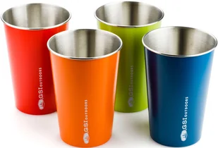 GSI Outdoors  stal nierdzewna zestaw kubków, 4-częściowy - Kubki - miniaturka - grafika 2