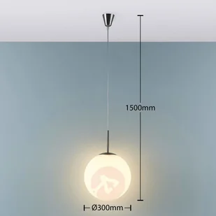 Lampa wisząca Marike, szkło opalowe, biała - Lampy sufitowe - miniaturka - grafika 2