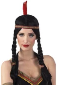 Dodatki do strojów karnawałowych - Boland Peruka party "Indianka", brązowa - miniaturka - grafika 1