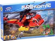 Klocki - Jokomisiada Klocki zbuduj HELIKOPTER straż pożarna 761e ZA2973 ZA2973 - miniaturka - grafika 1
