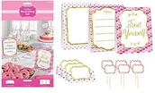 Kinder party - AMSCAN 281000 Pink Buffet zestaw dekoracyjny 281000 - miniaturka - grafika 1