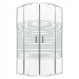 Novoterm Kabina półokrągła 80x80 Madera STR MADERA-80-B/B - Kabiny prysznicowe - miniaturka - grafika 4