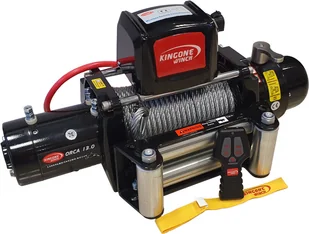 Kingone 818 Wyciągarka ORCA 9,0 [4082kg] 12V lina stalowa 9,5 mm 27 metrów) 81877724 77724-uniw - Wciągarki - miniaturka - grafika 2