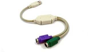 Gembird Adapter USB - 2x PS2 (USB A-M -> 2x 6PIN F) (UAPS12) - Adaptery i przejściówki - miniaturka - grafika 5