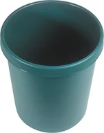 Kosze na śmieci - Helit Kosz na śmieci z plastiku, pojemność 30 l, 5 sztuk, zielony H6106152 - miniaturka - grafika 1