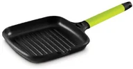 Patelnie - Fundix Castey fundix 27 x 27 cm nonstick Cast aluminium Induction Grill Pan with kiwi Removable Handle F3-IG27 - miniaturka - grafika 1