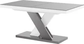 Stoły - Hubertus Stół XENON LUX 160256 x89 szary połysk/biały połysk mix rozkładany HS-XENON-LUX-GW-MIX - miniaturka - grafika 1