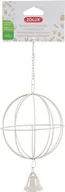 Akcesoria dla gryzoni - Zolux Metalowa kula na siano do zawieszenia śr 10 cm kol beżowy - miniaturka - grafika 1
