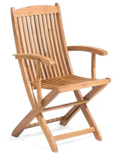 Beliani Zestaw 2 krzeseł ogrodowych drewnianych z poduchami MAUI - Fotele i krzesła ogrodowe - miniaturka - grafika 4