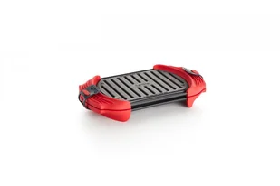 Lékué Lékué  grill mikrofalowy, opiekacz do kanapek, prasa do panini, 25,4 x 14 cm, czerwony 0220400R14M017 - Akcesoria i części do mikrofalówek - miniaturka - grafika 6