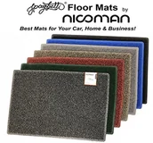 Wycieraczki - Nicoman nicoman wycieraczka do spaghetti, łatwe do czyszczenia, fartuchy błotnika, do stosowania na zewnątrz, nie fasert, zmywalne, wygodna alternatywa dla tradycyjnych włókna kokosowe-dywaniki samochodowe - miniaturka - grafika 1