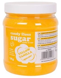 GSG24 Kolorowy cukier do waty cukrowej żółty o smaku waniliowym 1kg Kolorowy cukier do waty cukrowej żółty o smaku waniliowym 1kg CUK-ZOL-WAN-1KG - Akcesoria i części AGD - miniaturka - grafika 2