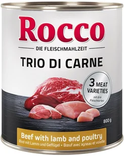 Rocco Classic Trio di Carne edycja specjalna - Wołowina, kurczak i cielęcina, 24 x 800 g - Mokra karma dla psów Rocco Classic Trio di Carne edycja specjalna - Wołowina, kurczak i cielęcina, 24 x 800 g - Mokra karma dla psów - miniaturka - grafika 2