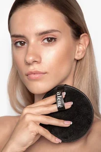 Alene Gąbeczka do demakijażu Alene czarna 3761-uniw - Akcesoria do oczyszczania twarzy - miniaturka - grafika 4