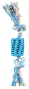 Flamingo Lindo TPR rurka i sznur niebieski 30cm [519496] - Zabawki dla psów - miniaturka - grafika 2