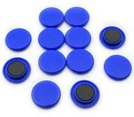 Dekoracje domu - first4magnetsTM first4magnets f4 m40 związane z planowaniem niebieska Blue duży plakat/-magnes, 1 opakowanie z 12, metal, srebrny, o średnicy 40 MM X 8 MM wysokości F4M40-BLUE-1 - miniaturka - grafika 1