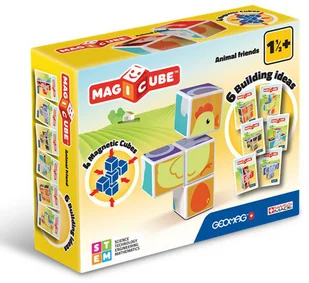 Geomag Zestaw Geomag Magicube Zwierzęta domowe GEO132 871772001324 - Klocki - miniaturka - grafika 3