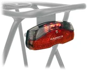 Lampki rowerowe - Author Lampka tylna Caddy 3 na bagażnik z odblaskiem - miniaturka - grafika 1