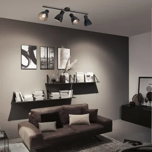 Paulmann Davy lampa sufitowa, czarna, 4-punktowa - Lampy sufitowe - miniaturka - grafika 2