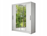 Szafy - Biała Szafa przesuwna Pesto II - Szafa do Sypialni - miniaturka - grafika 1