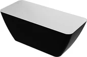 Wanny - Omnires Wanna wolnostojąca 159x70,5x62cm biało-czarna, Parma PARMAWWBCP - miniaturka - grafika 1