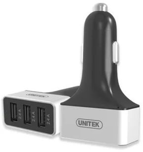 PQI Ładowarka samochodowa Unitek SMART 3x USB 2.4A Y-P539C AKUNGSLS0050 - Ładowarki samochodowe - miniaturka - grafika 3