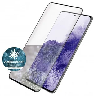 PanzerGlass Curved Microfracture Sam S21 Ultra G998 Case Friendly AntiBacterial czarny/black - Szkła hartowane na telefon - miniaturka - grafika 2
