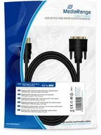 Kable - MediaRange Kabel HDMI MediaRange MRCS185 HDMI/DVI-D, 2.0m, czarny MRCS185 - miniaturka - grafika 1