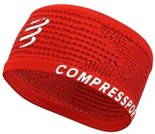 Compressport opaska na głowę HEADBAND ON/OFF V3 czerwona - Czapki i chusty sportowe męskie - miniaturka - grafika 8