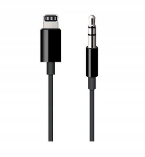 Apple Lightning Mini Jack 3,5 mm Czarny - Kable USB - miniaturka - grafika 2