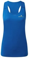 Koszulki sportowe męskie - RONHILL Koszulka biegowa damska bez rękawów CORE VEST niebieska - miniaturka - grafika 1