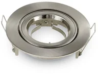 Oprawy, klosze i abażury - v-tac Oprawa Oczko V-TAC Aluminiowa Odlew GU10 Okrągła Ruchoma Satyna VT-775 - miniaturka - grafika 1