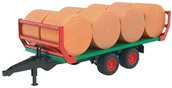 Samochody i pojazdy dla dzieci - Bruder Przyczepa do transportu siana + 8 bel BR-02220 - miniaturka - grafika 1