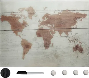 vidaXL Ścienna tablica magnetyczna szklana 80 x 60 cm 285383 - Tablice i flipcharty - miniaturka - grafika 2