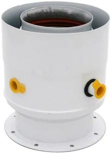 Spiroflex Adapter Biały F6/8KP Ferroli 60/100 na 80/125 złączka do kotła SX-TD-A - Kominy i akcesoria - miniaturka - grafika 2