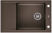 Zlewozmywaki - AXIS GROUP Zlew A-Point 40 1-komorowy dark chocolate - miniaturka - grafika 1