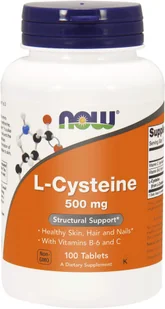 Now Foods NOW L-Cysteine 500mg 100tabs - Aminokwasy - miniaturka - grafika 2