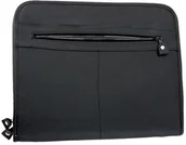 Teczki i skoroszyty - Alassio Milano 30013 teczka z zapięciem na zamek błyskawiczny, obicie: skóra, format A4, czarna 30013 - miniaturka - grafika 1