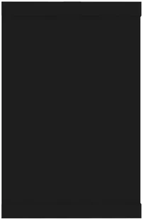 VidaXL Lumarko Półki ścienne kostki, 2 szt., czarne, 60x15x23 cm, płyta 807136 VidaXL - Półki do salonu - miniaturka - grafika 7