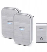 Dzwonki i gongi - Dzwonek Bezprzewodowy 1-Przycisk 2-Odbiorniki 230V - miniaturka - grafika 1