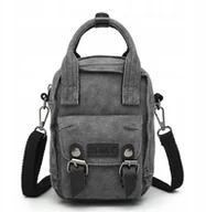 Plecaki - Mini plecaczek torebka 2w1 plecak szary Stark - miniaturka - grafika 1